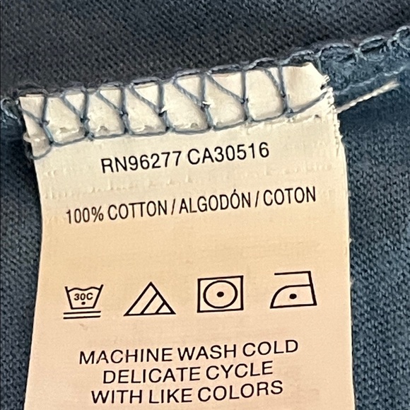 Vans Blue Long Sleeve Tee - Picture 8 of 8